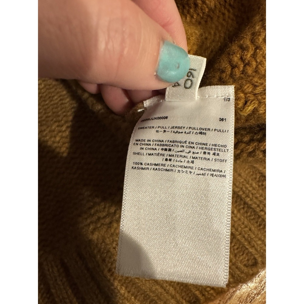 Bonpoint Women's Brown Cambridge Cashmere Turtleneck Sweater Sz 36 NWT XS - Picture 10 of 11